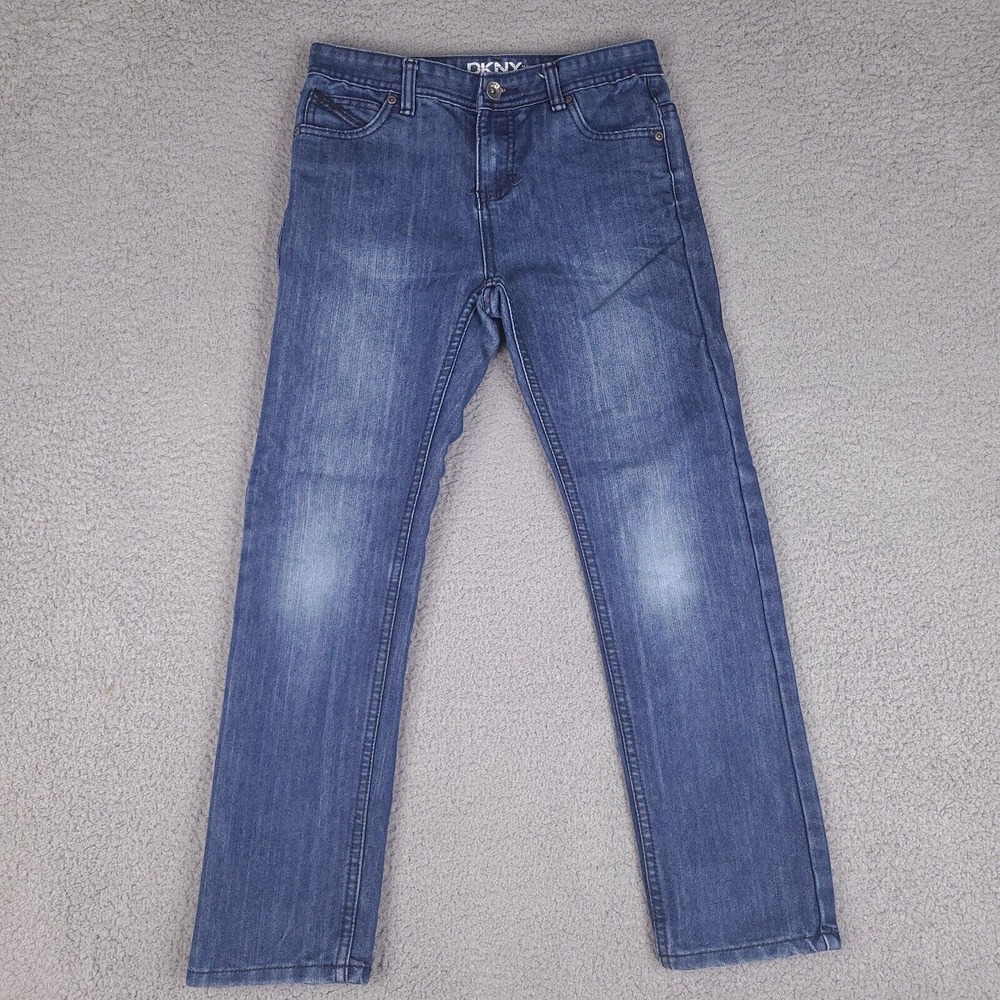 DKNY Jeans Boys Size 14‎ Blue Slim 27x27 Greenwich Straight Leg Denim Youth